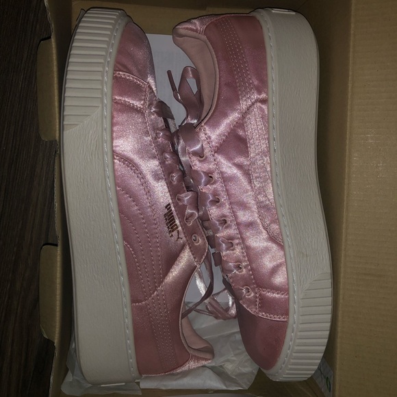 Pink Platform Puma Shoes - Picture 1 of 9